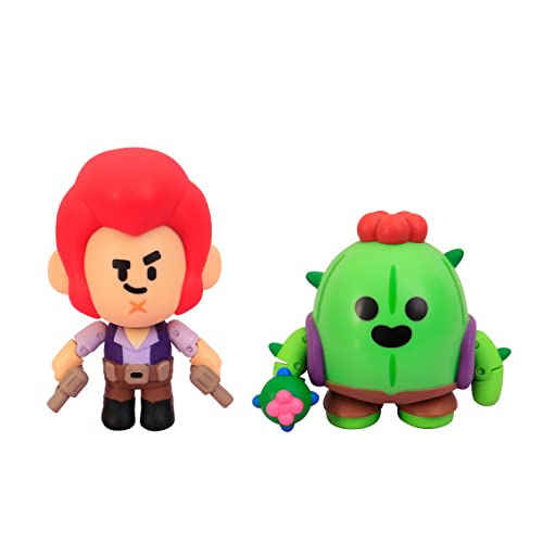 Bizak Brawl Stars Figura de Acción Pack de 2 en Caja - Colt Spike. Figuras del Juego multijugador de Combate, articuladas 11 cm (64116016)