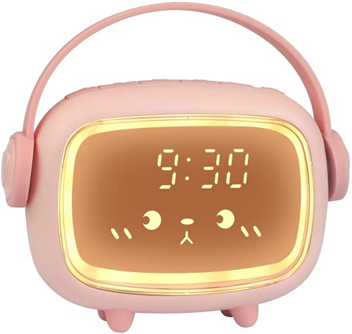 Despertador Infantil,Reloj Despertador Niños Digital Con Luz,Control De Voz Reloj Despertador Con Repetición Para Niños Y Niñas,Buen Regalo Para Niños